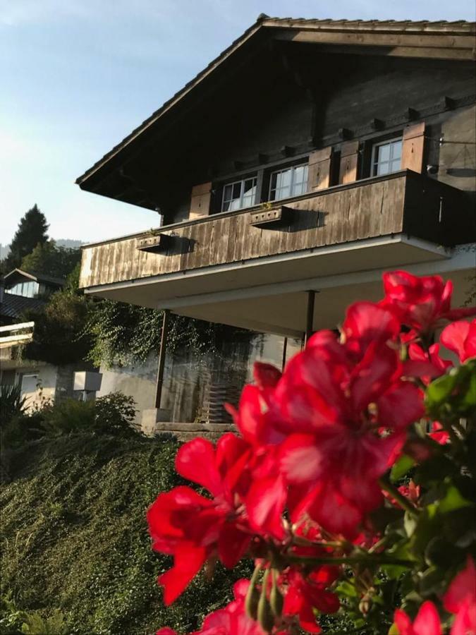 Traumhaftes Chalet Mit Seesicht Krattigen ภายนอก รูปภาพ